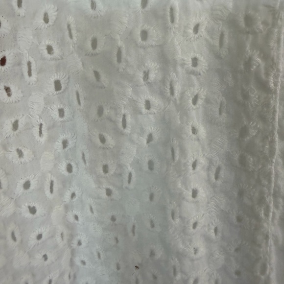French Laundry Ivory Eyelet Button-Down Blouse - Picture 3 of 4